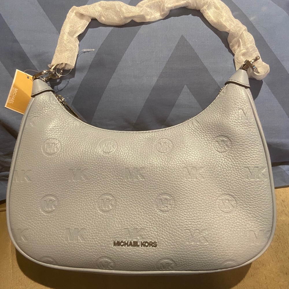 Michael Kors light blue shoulder bag